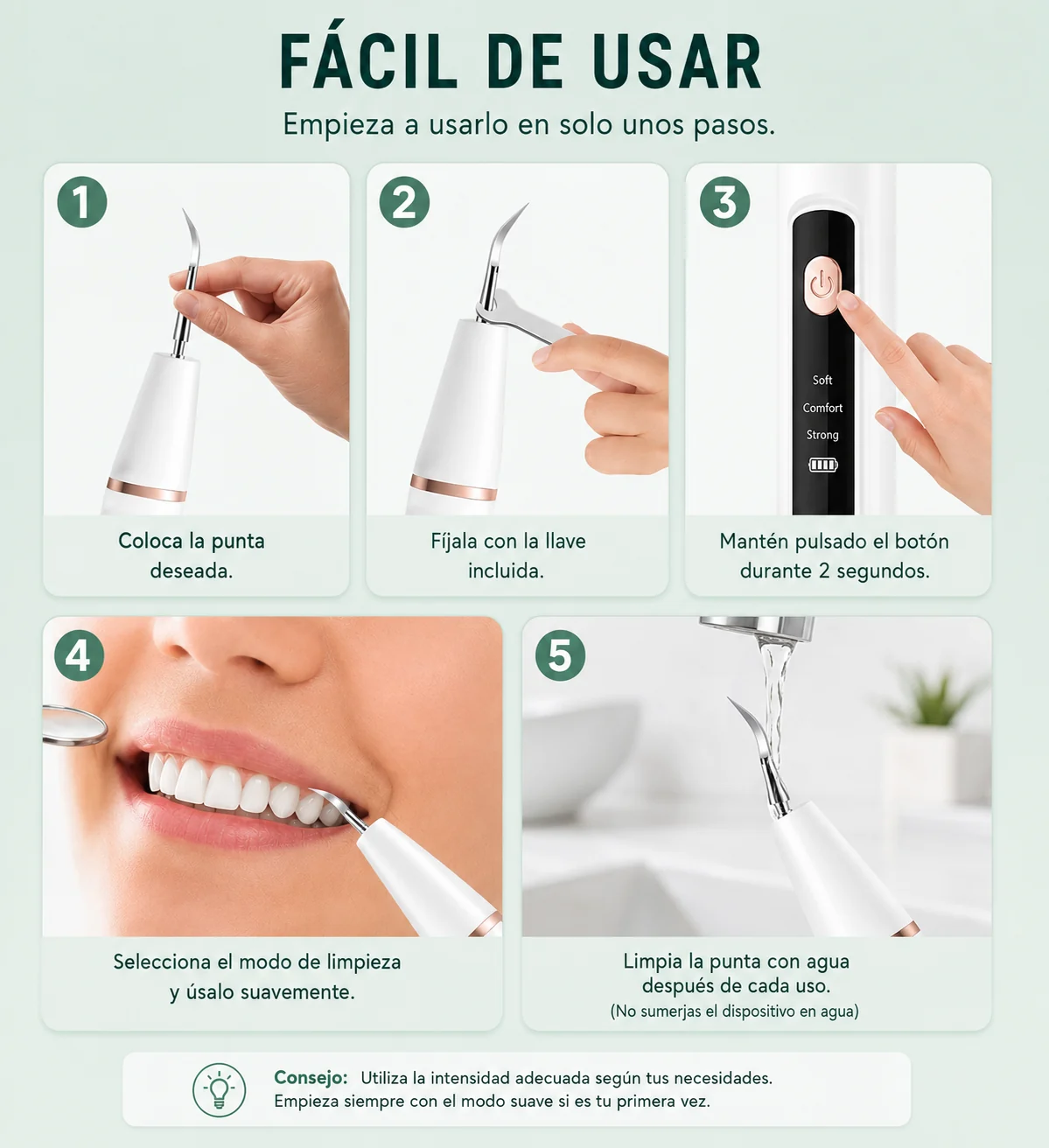 Elige tu intensidad
